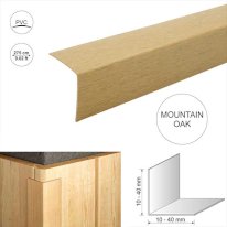 Wood Effect Plastic PVC Corner 90 Degree Angle Trim 2.75m Long