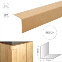 Wood Effect Plastic PVC Corner 90 Degree Angle Trim 2.75m Long