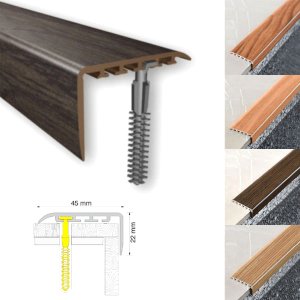 Wood Effect UPVC Stair Nosing Trim